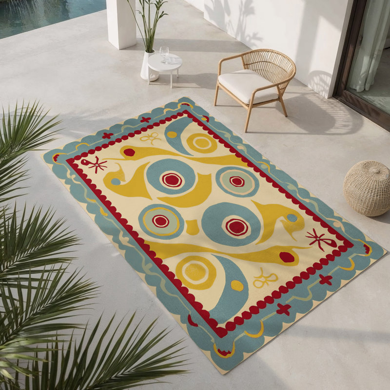 Snazzy Prime Flex Indoor And Outdoor Area Rug, Rectangle 5' x 7'