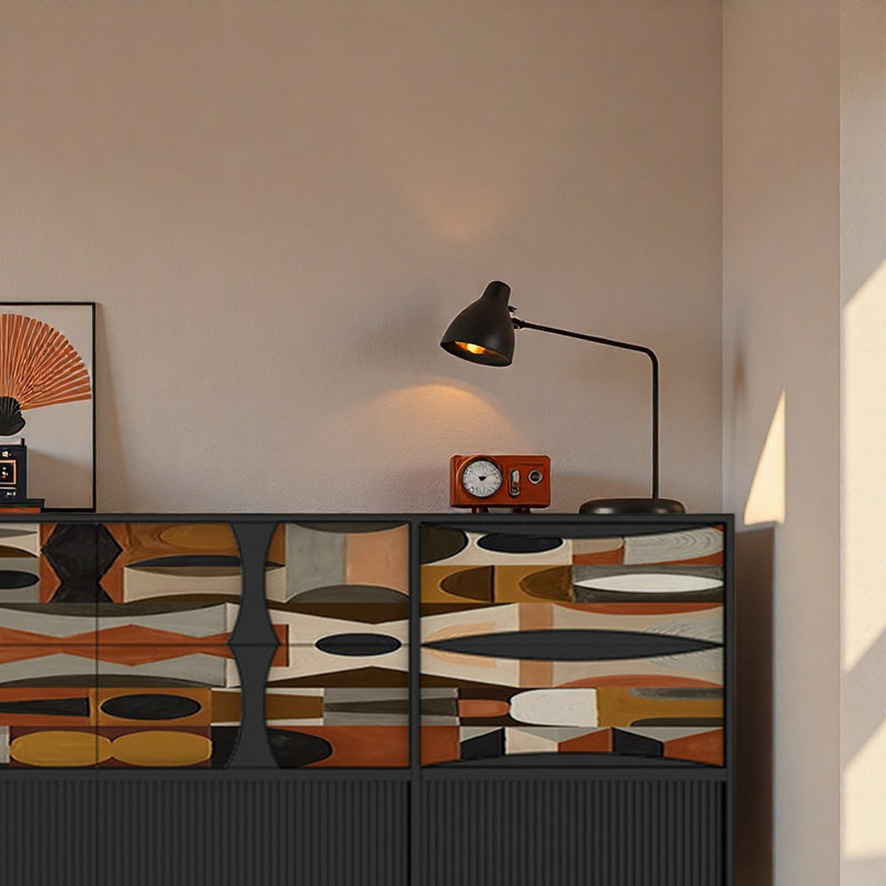 Modern Medieval Style Sideboard
