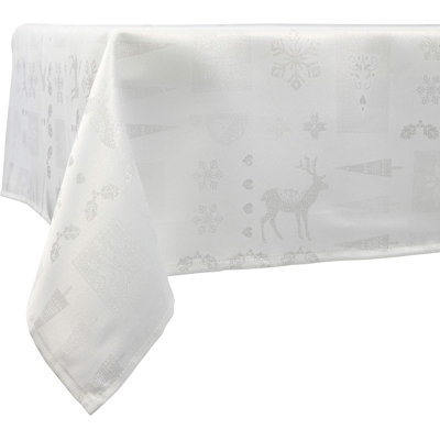 Christmas Tablecloth Christmas Theme Embossed Design