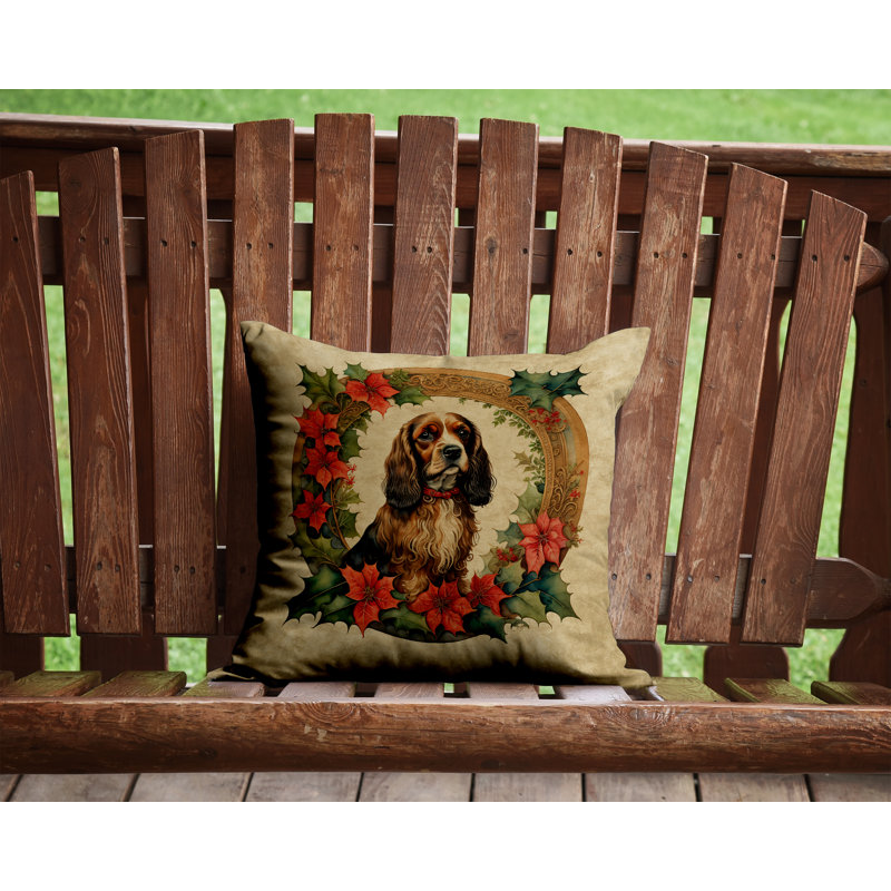 Coussin Christmas, 14 po x 14 po, Carré