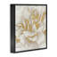 Art doré et giclée encadrée de fleurs dorées et blanches par Elizabeth Medley-506697489-506697490
