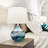 Akash 22" H Art Glass 3-Way Dimmable Table Lamp (Set of 2)-1009568481