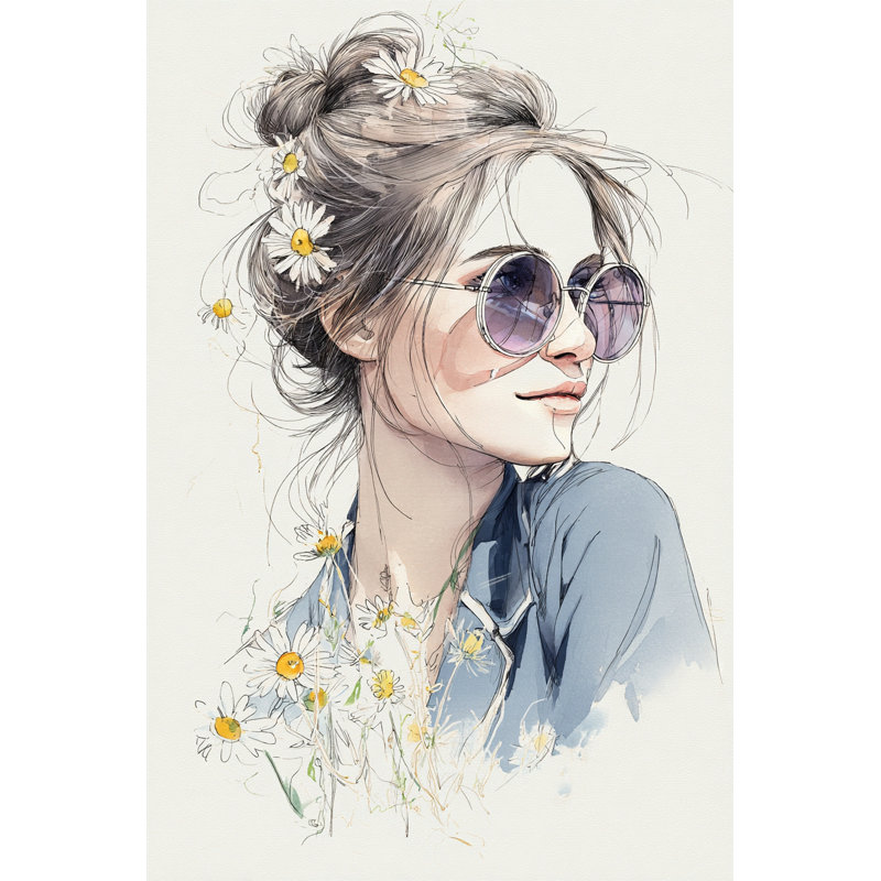 Daisy Daydream Wrapped Canvas Wall Art