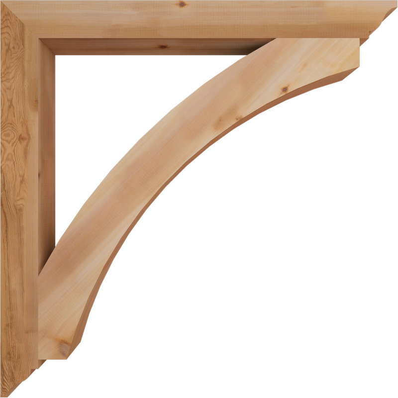 Support traditionnel Thorton, H 42 po x l 3,5 po x P 42 po, Cèdre rouge de l'Ouest (lisse)