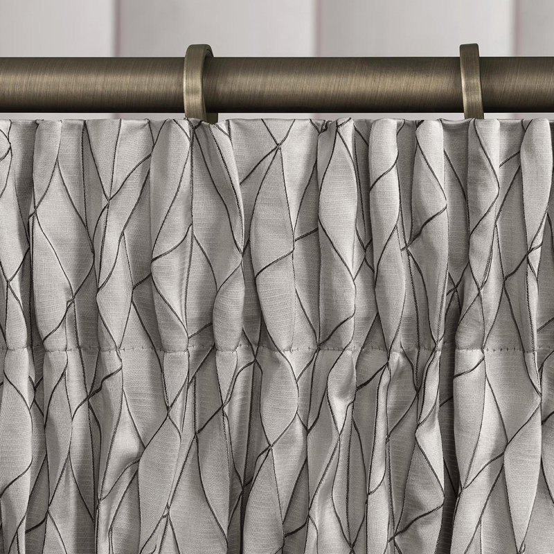 Geometric Room Darkening Curtain Panel Pair