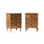 Tables de chevet en bois massif à 3 tiroirs Lafever-796216484
