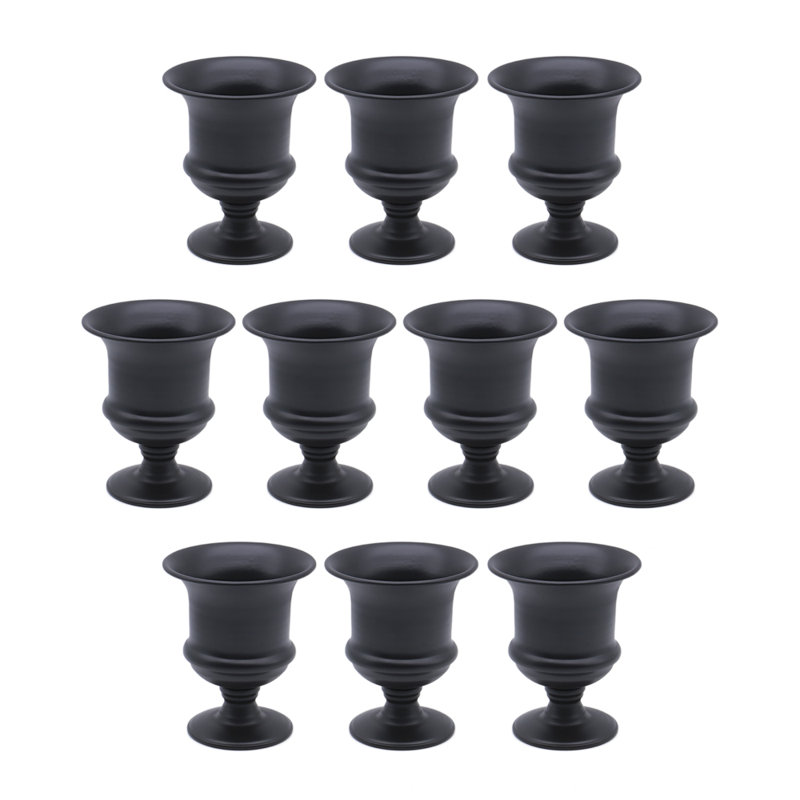 Hayott Metal Table Vase, Black