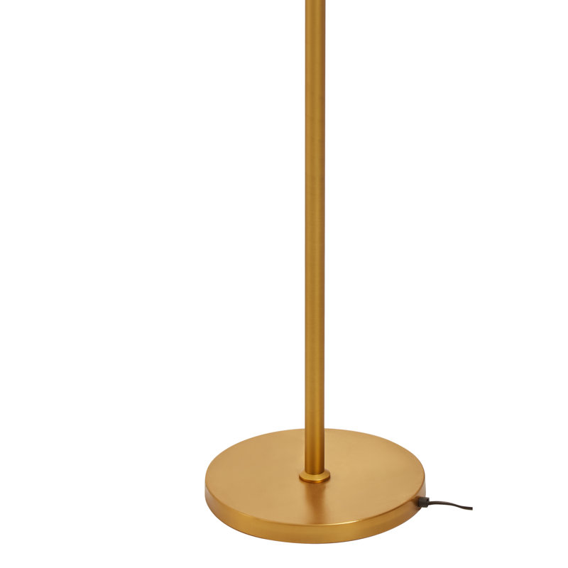 Anselma 200cm Gold Swing Arm Floor Lamp