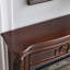 Foyer électrique en bois massif Nut-Brown