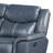 3-piece Upholstered Reclining Sofa Set Blue