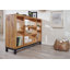 Villanders 90cm H x 120cm W Solid Wood Geometric Bookcase-41159488