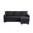 82" Modern Reversible Sleeper Sectional Pull Out Sofa Bed With Storage Chaise-1490602684