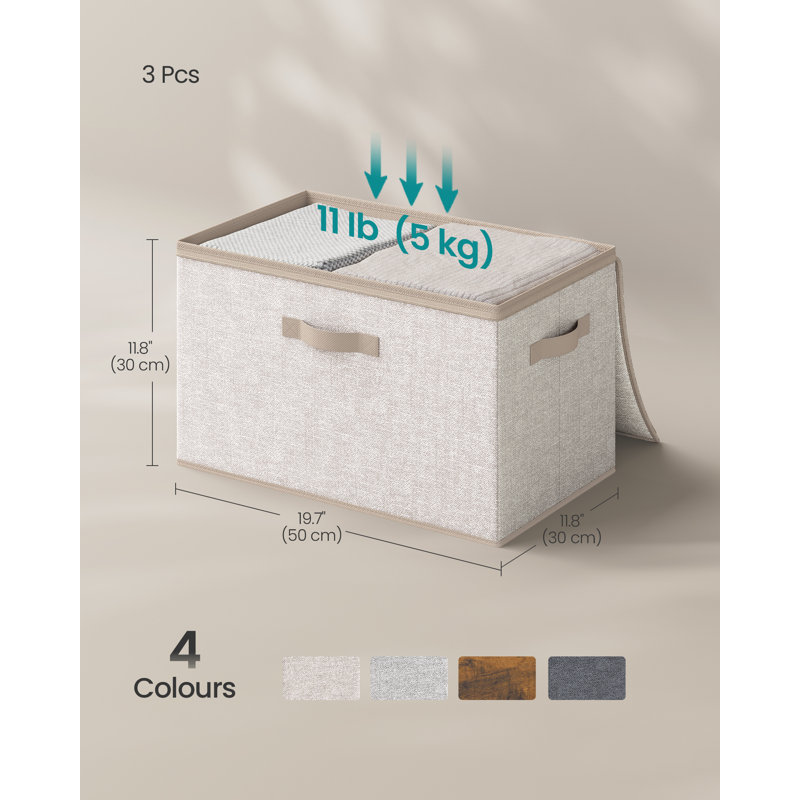 17 Stories Storage Tub & Tote, Beige