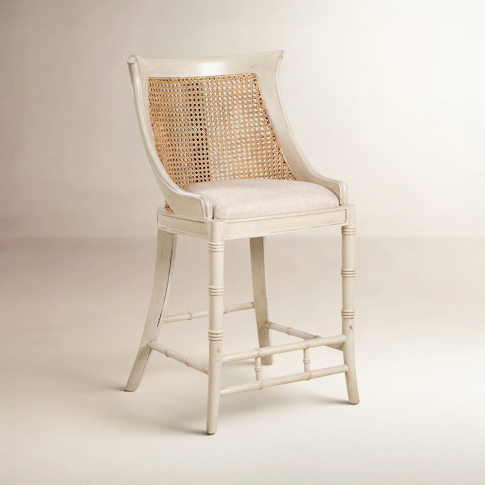 Ceilia 41" Tall Counter Stool, Cream