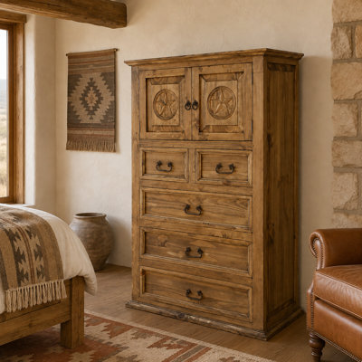 Chest with Carved Star