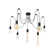 Dreifa 7 - Light Black Cable Cluster Pendant