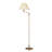 59" Swing Arm Floor Lamp With Beige Empire Shade-48196538