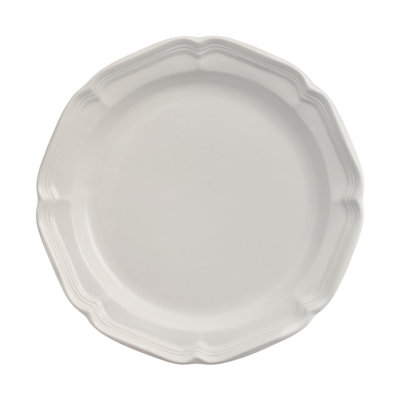 Grande assiette de campagne française Mikasa, 10,75 po, blanc