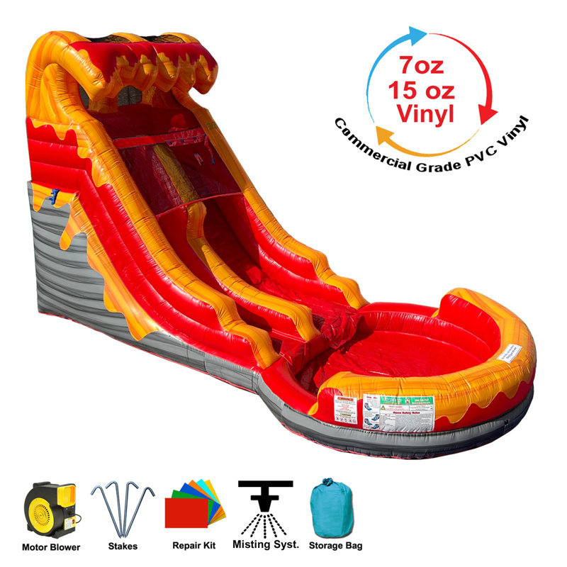 14 Ft Volcano Water Slide