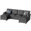 Canapé modulaire rembourré 110 po Rezarta-262251410