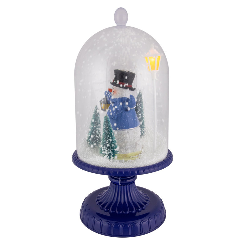Décoration de Noël musicale en forme de bonhomme de neige 13,5 "DEL Cloche