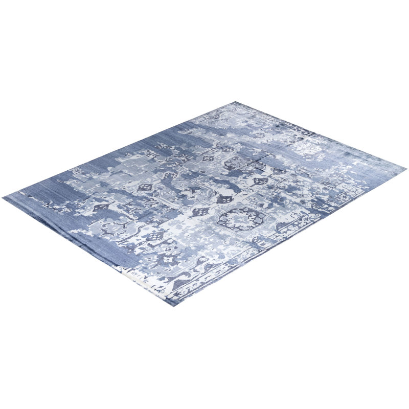 Overdyed One-of-a-Kind 9'3" x 12'3" Hand Knotted Area Rug