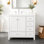 Meuble-lavabo 36 po avec lavabo en céramique, armoire de rangement abondante, 2 portes à fermeture en douceur et 5 tiroirs