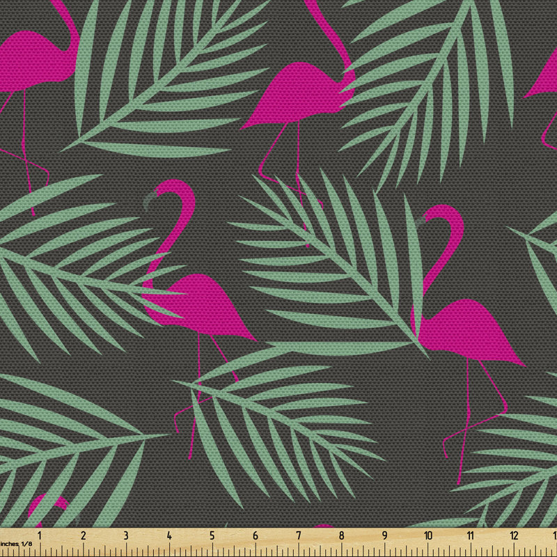 Tissu flamant rose, l 58 po x L 108 po
