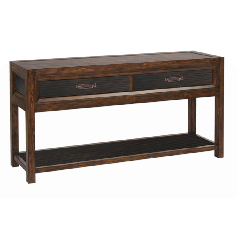 Table de canapé à 2 tiroirs Home Branson, aucun assemblage requis, deux tons