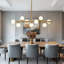 Lustre linéaire Spoutnik à 9 lumières à intensité variable-168824636