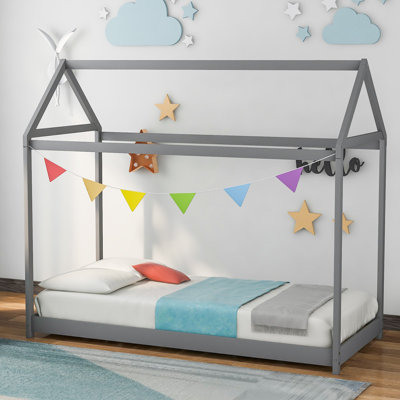 House Floor Bed with Roof
