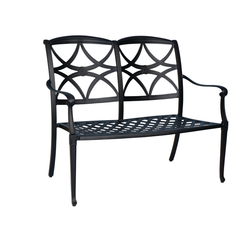 Wiltshire Outdoor Bench, Textured Black