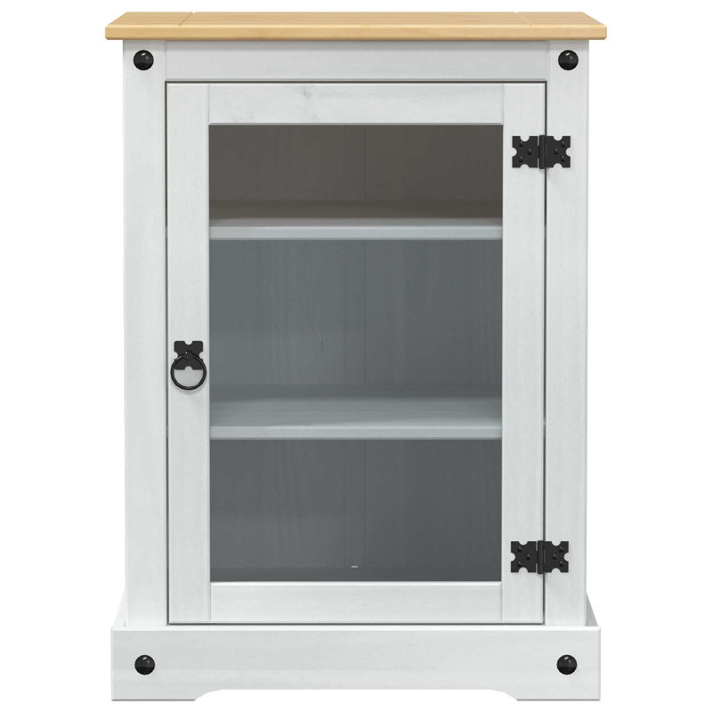 Solid Wood Rectangle Accent Cabinet
