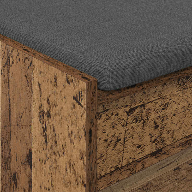 Storage Bench, 45cm H x 103cm W x 38cm D, Old Wood