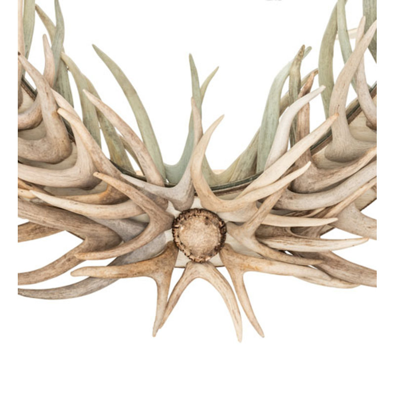 Antlers Oval Antler Wall Mirror
