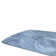 Luxury Rectangle Dining Table - Snow Mountain Durable Stone Surface with Gunmetal Base