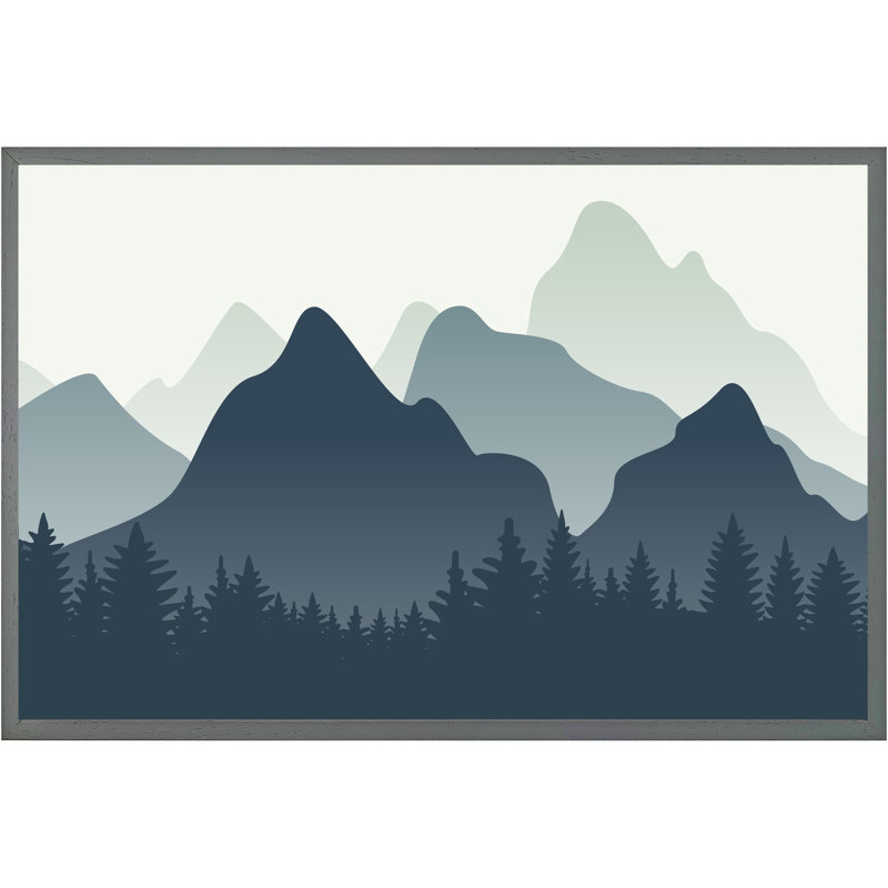 Belvidere Single Picture Frame Print, 76cm H x 114cm W x 4cm D, Grey Framed