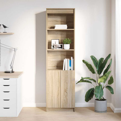 Highboard 50X35x180 Cm Engineered Wood