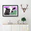 Cow in the Meadow - Picture Frame Graphic Art Print-56708842-56708841