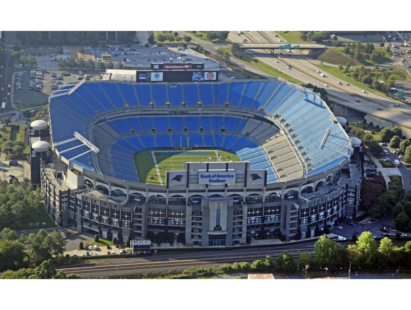 Bank of America Stadium, H 14 po x l 24 po