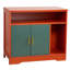 Meuble de rangement moderne pour chat d'intérieur, style maison, avec bac à litière intégré de 79 cm (31 po), étagères et table d'appoint. Convient à la plupart des bacs à litière. Couleur rouge. Fermeture hermétique pour limiter les odeurs.