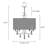 Ivonna 6 - Light Dimmable Drum Chandelier-2101055970