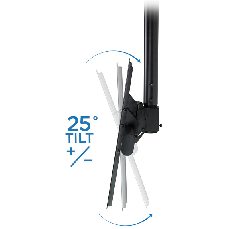 Mount-It! Height Adjustable Full Motion TV Ceiling Mount Bracket | Fits 32 - 70 Inch LCD, LED TVs