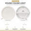 LED Ceiling Panel Light Cool White 6400K Ultra Slim Round Flush Mount Ceiling Light for Bathroom Bedroom Living Room Kitchen-129879767