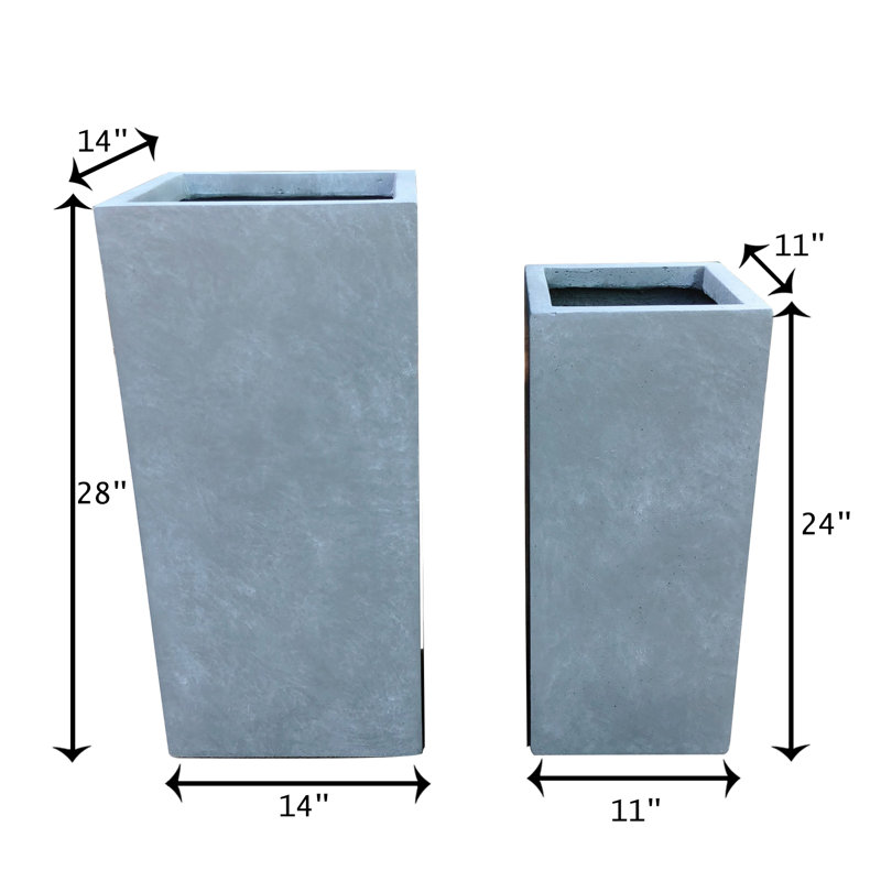Shunn Handmade Pot Planter, Slate Gray