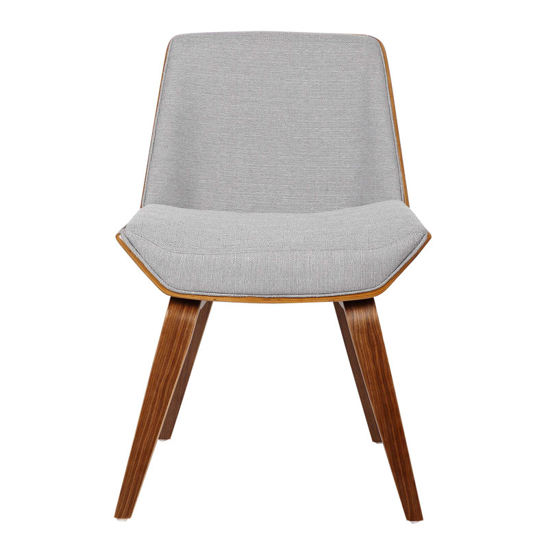 Terence 46cm H Polyester Blend Upholstered Side Chair, Grey