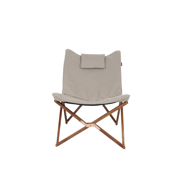 Auciello Folding Camping Chair with Cushion