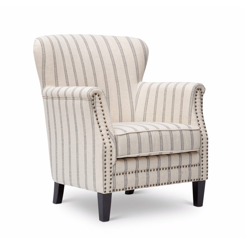 Gifferd Upholstered Armchair, Flax 100% Polyester