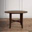 Table ronde Atwood, chêne foncé bruni