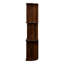 Casier à vin mural rustique multifonctionnel à 3 niveaux avec porte-verres, idéal pour le bar, la salle à manger et le rangement. Panneaux de particules de noyer, profondeur : 120 cm, largeur : 23,5 cm, hauteur : 103,5 cm, poids : 22,2 kg